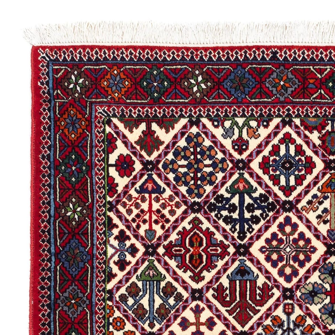 Persisk matta - Nomadic - 146 x 112 cm - mörkröd