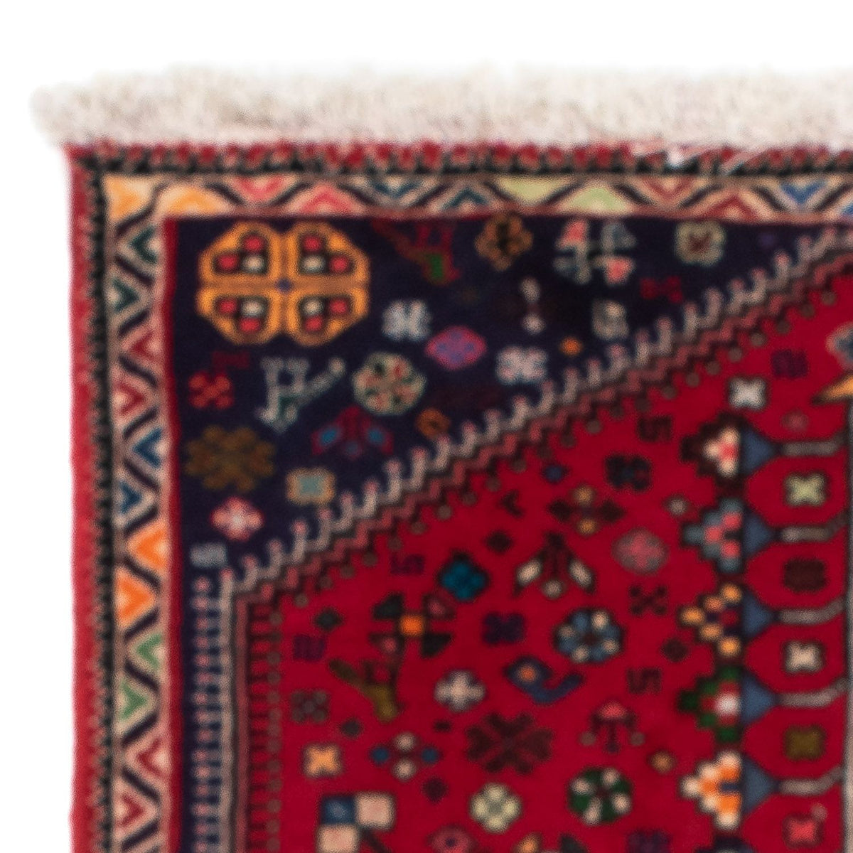 Persisk matta - Nomadic - 114 x 77 cm - mörkröd