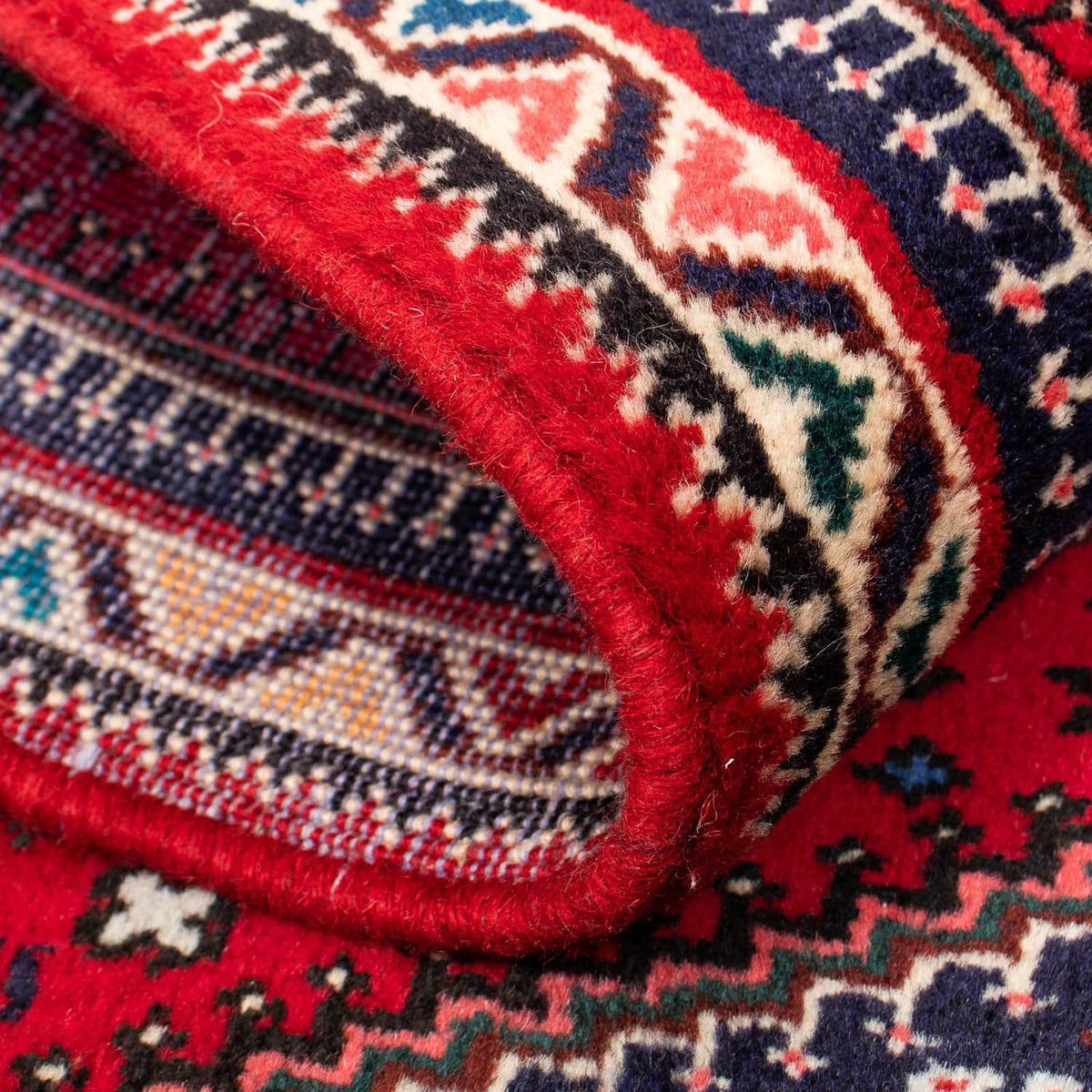 Persisk matta - Nomadic - 114 x 77 cm - mörkröd