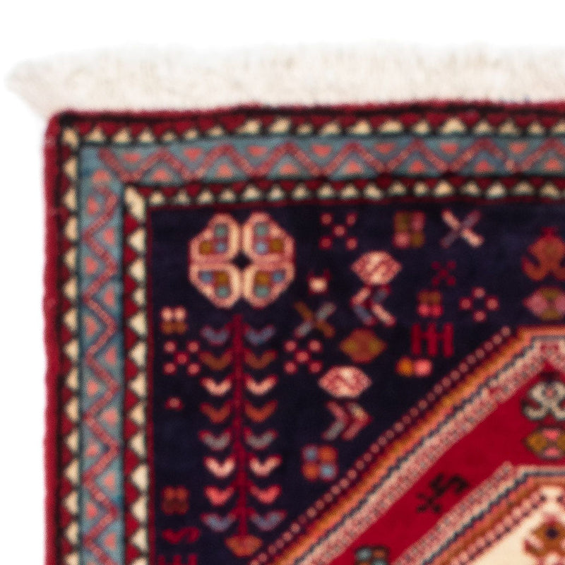 Persisk matta - Nomadic - 120 x 76 cm - mörkröd