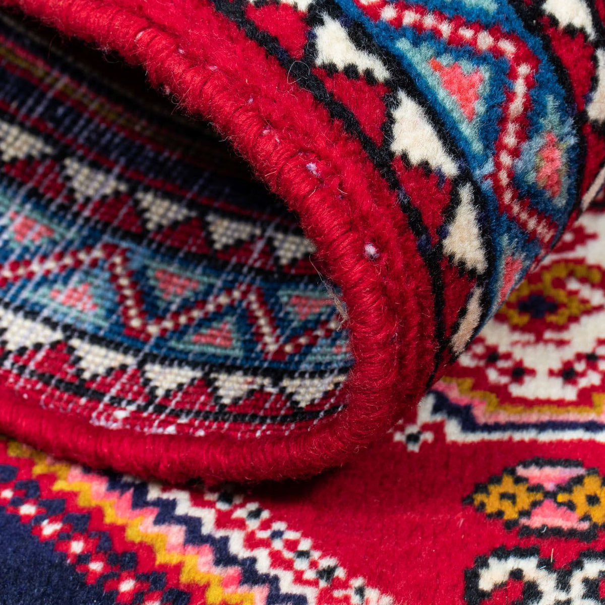 Persisk matta - Nomadic - 120 x 76 cm - mörkröd