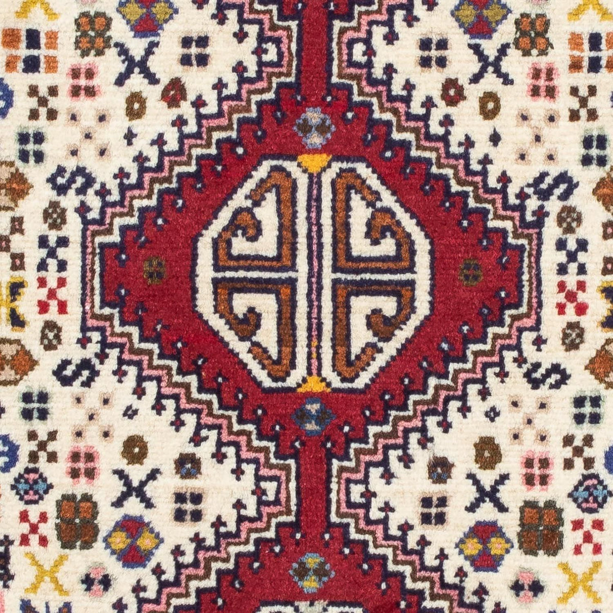 Persisk matta - Nomadic - 121 x 80 cm - mörkröd