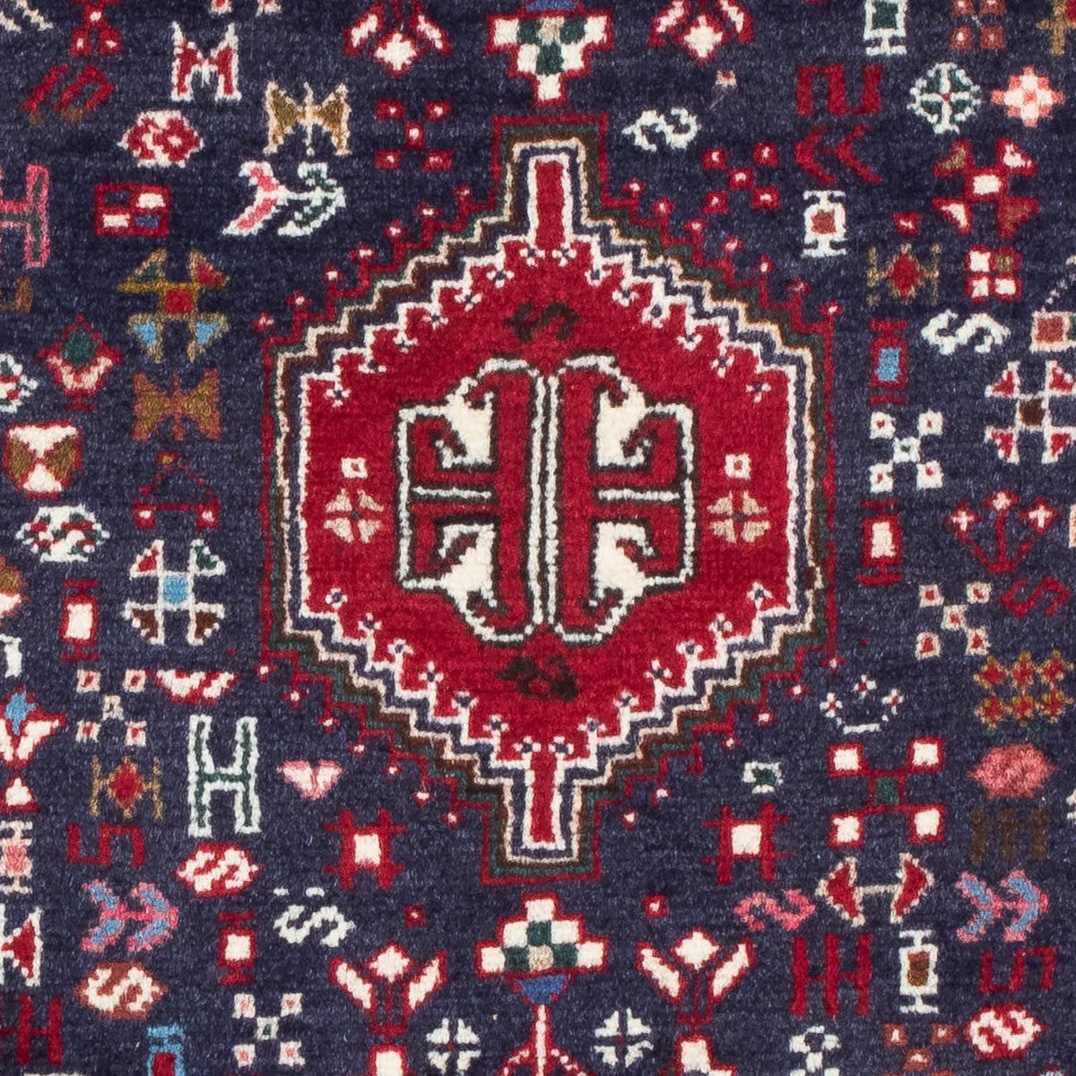 Persisk matta - Nomadic - 129 x 78 cm - mörkblå