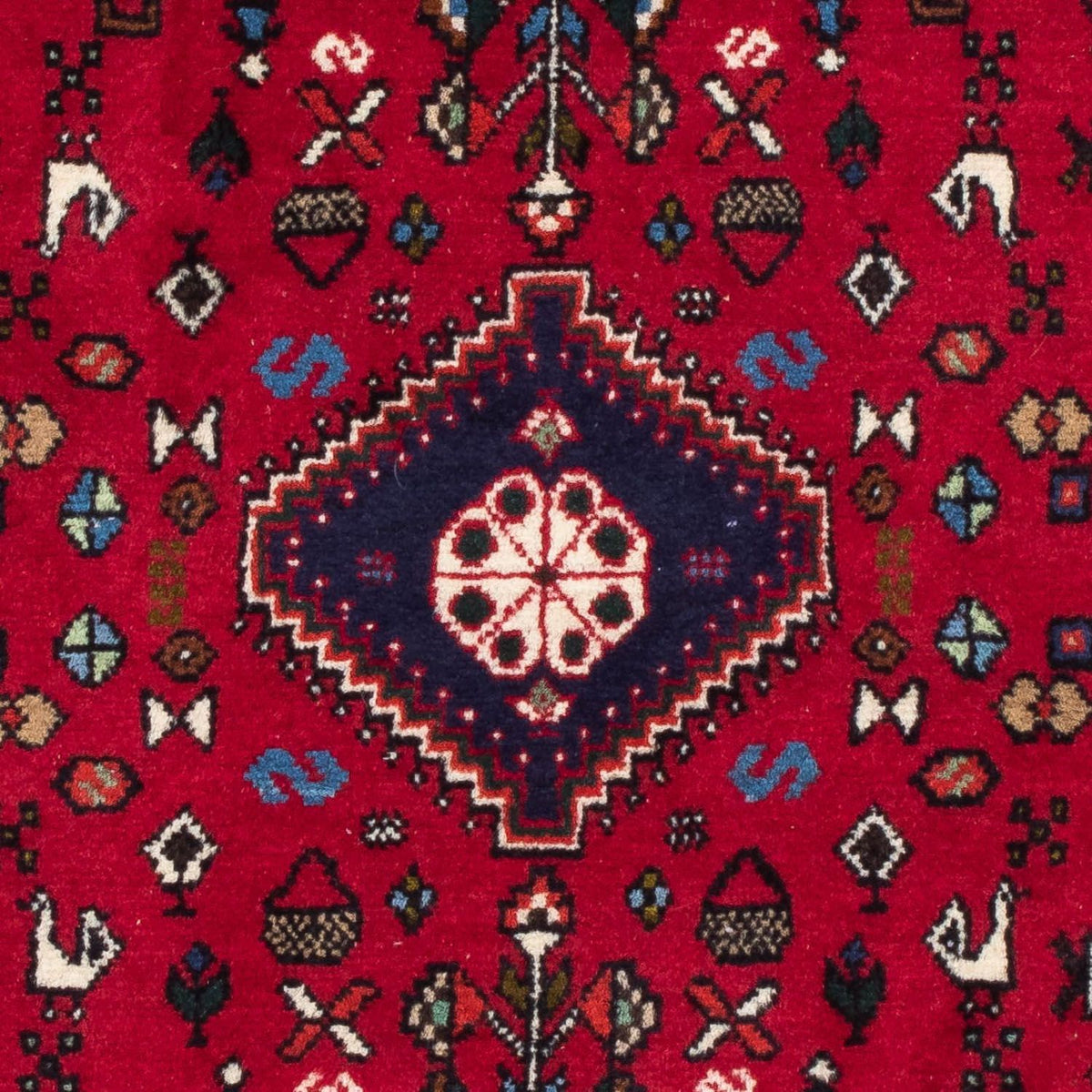 Persisk matta - Nomadic - 128 x 79 cm - mörkröd