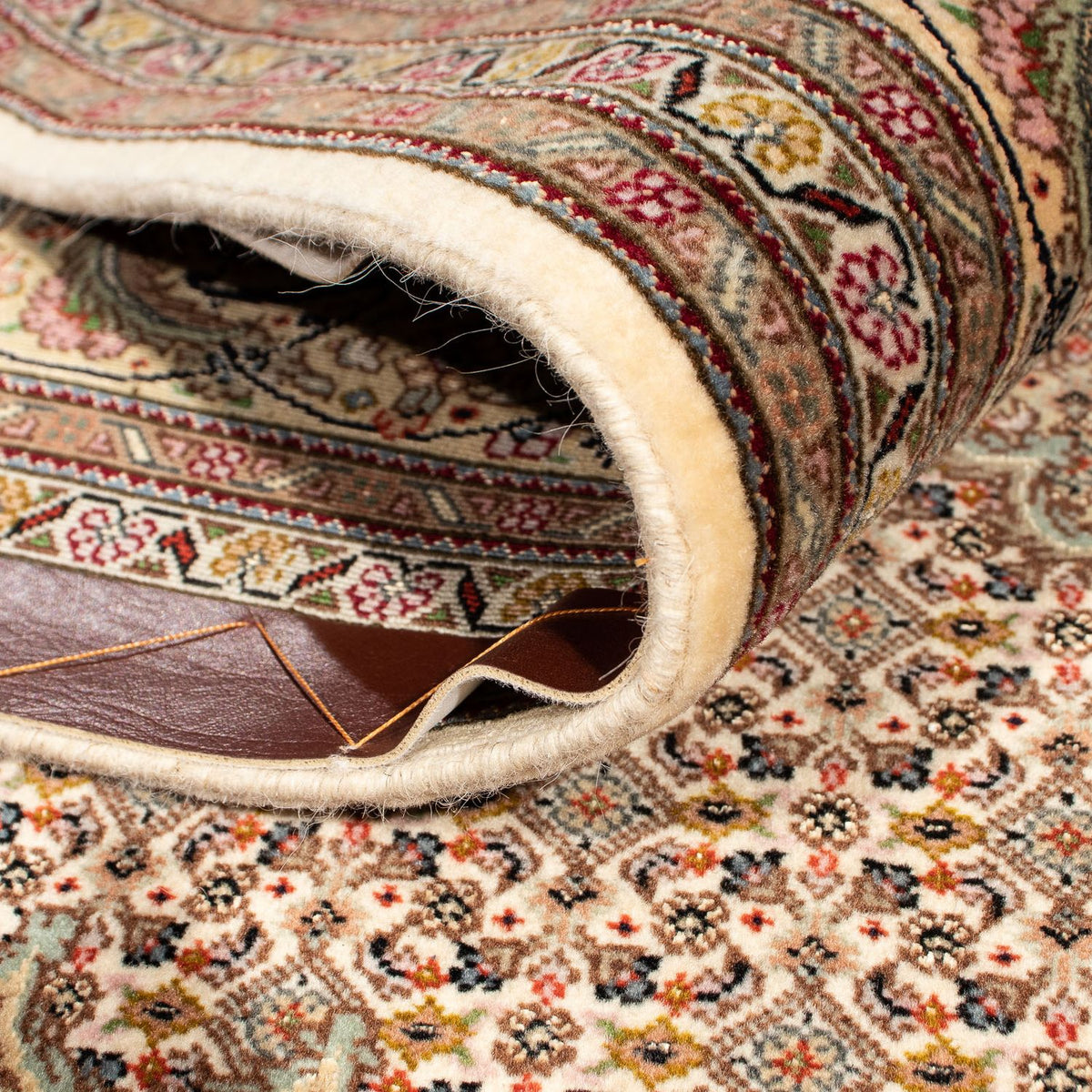 Persisk matta - Tabriz kvadrat  - 208 x 204 cm - ljusbrun