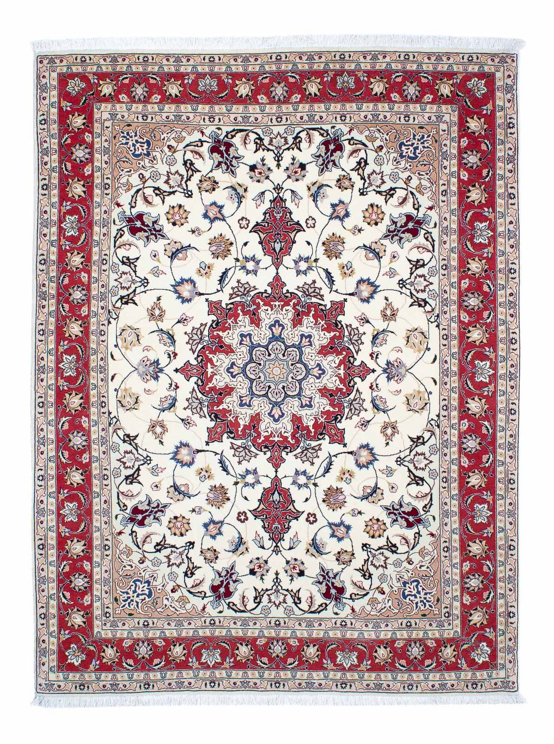 Persisk matta - Tabriz - Royal - 203 x 154 cm - beige