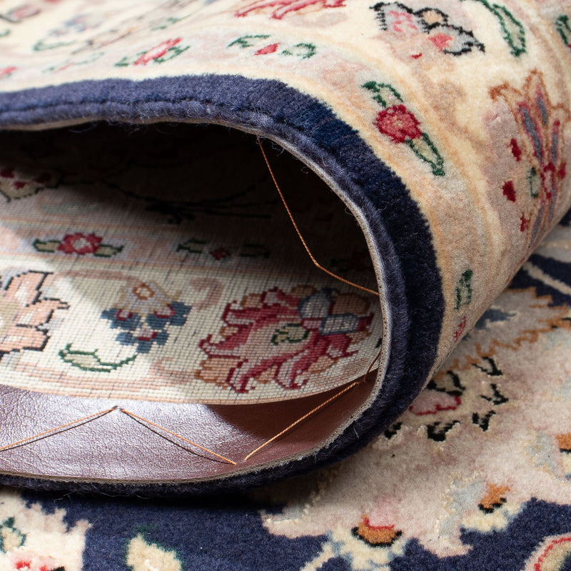 Persisk matta - Tabriz - Royal - 338 x 300 cm - mörkblå