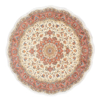 Persisk matta - Tabriz - Royal runt  - 194 x 194 cm - beige