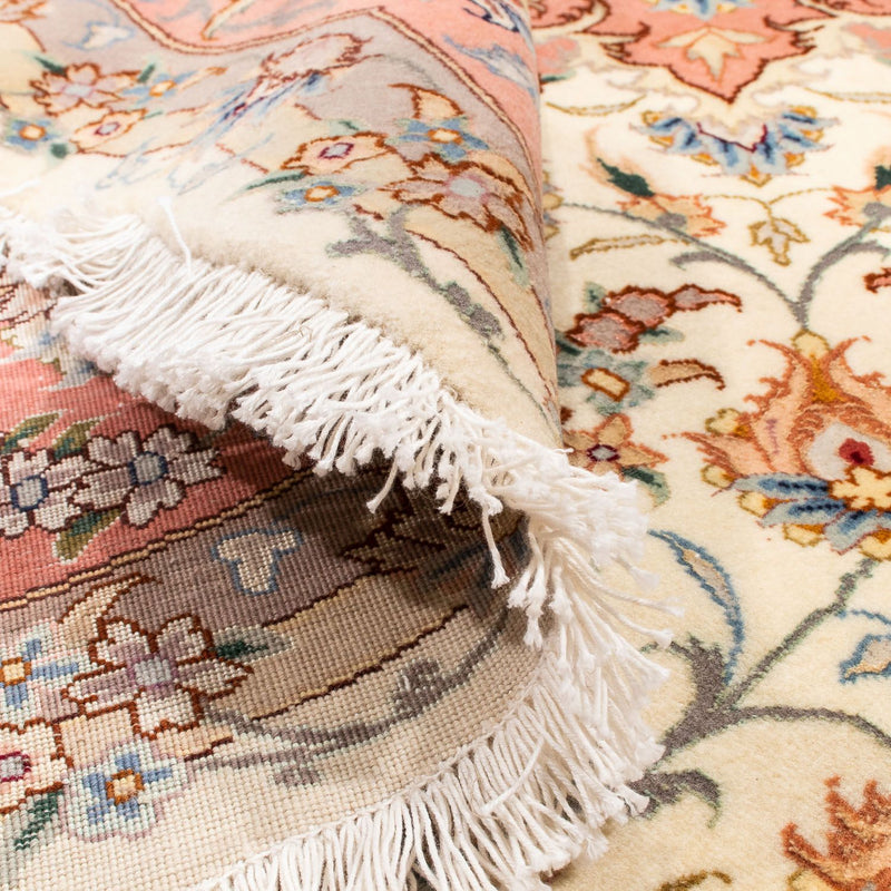 Persisk matta - Tabriz - Royal runt  - 194 x 194 cm - beige