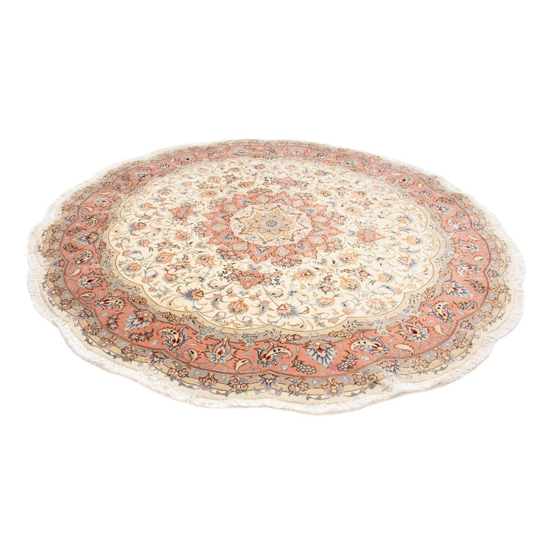 Persisk matta - Tabriz - Royal runt  - 194 x 194 cm - beige