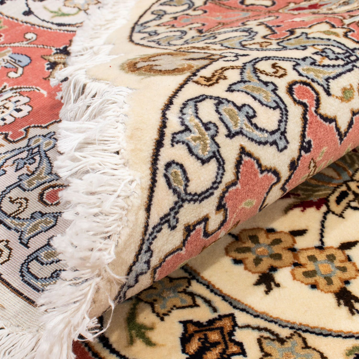 Persisk matta - Tabriz - Royal runt  - 242 x 242 cm - beige