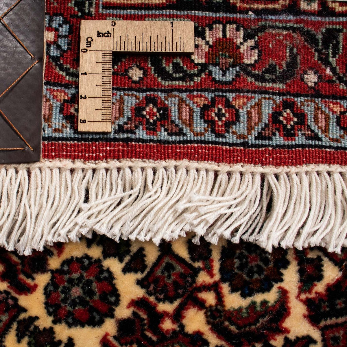 Persisk matta - Bijar - 254 x 203 cm - mörkröd