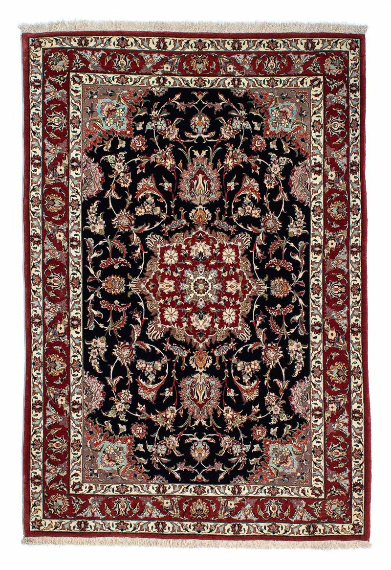 Persisk matta - Ghom - 201 x 138 cm - mörkblå