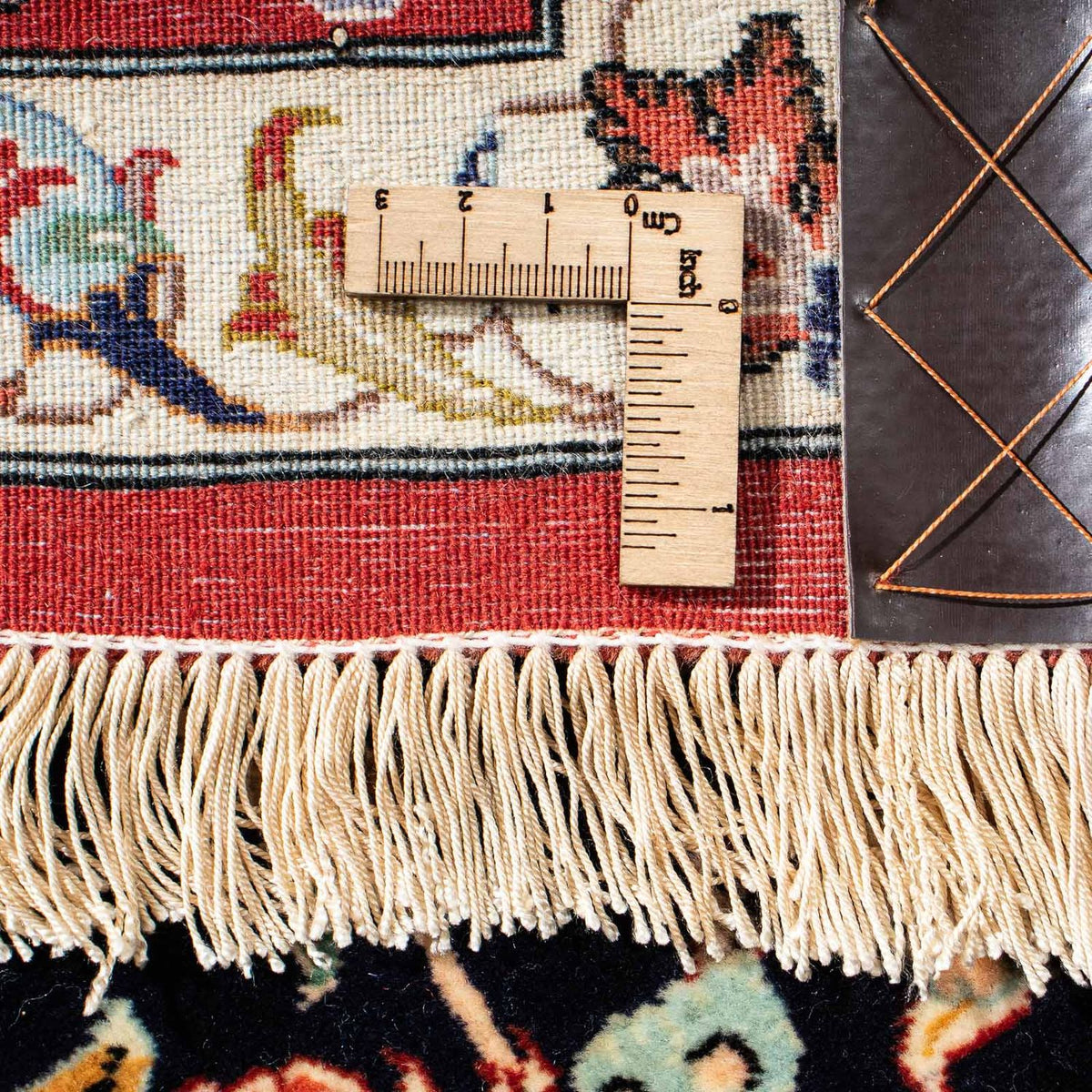 Persisk matta - Ghom - 201 x 138 cm - mörkblå