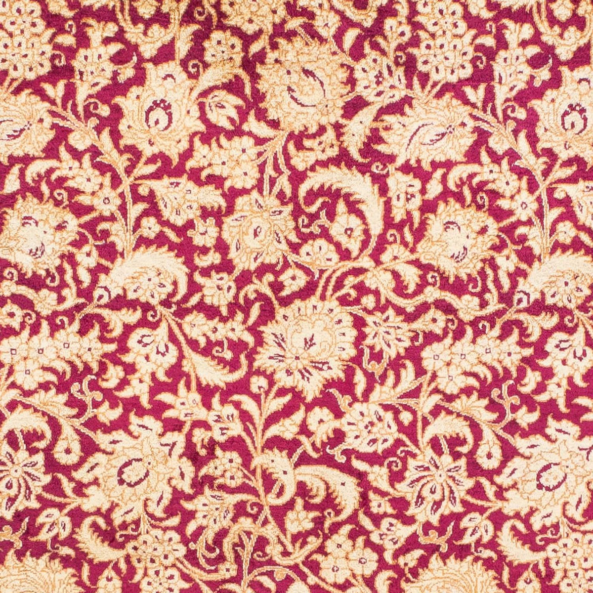 Persisk matta - Ghom - 146 x 100 cm - mörkröd