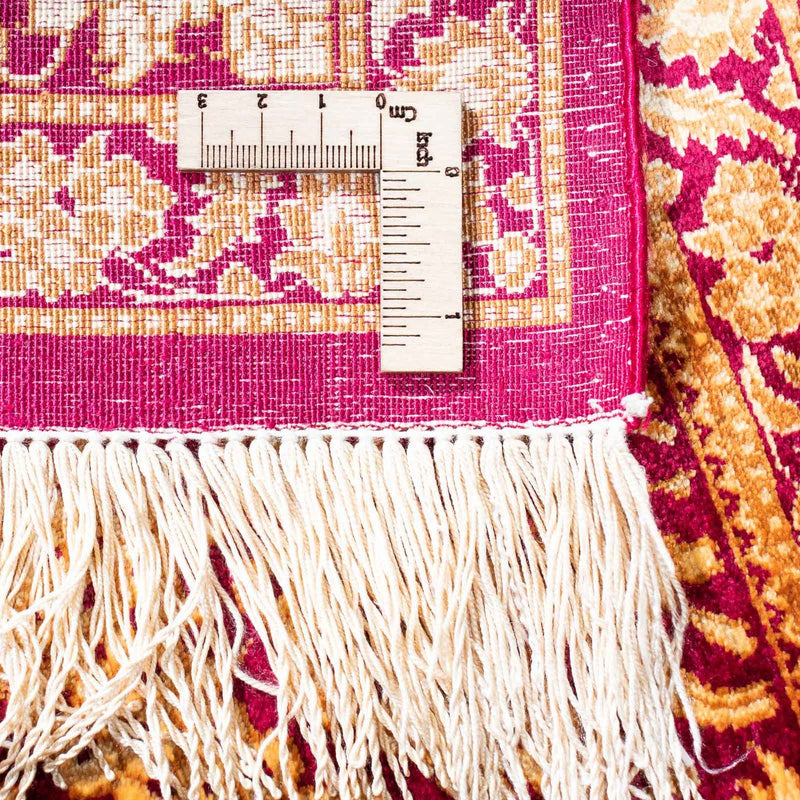 Persisk matta - Ghom - 146 x 100 cm - mörkröd