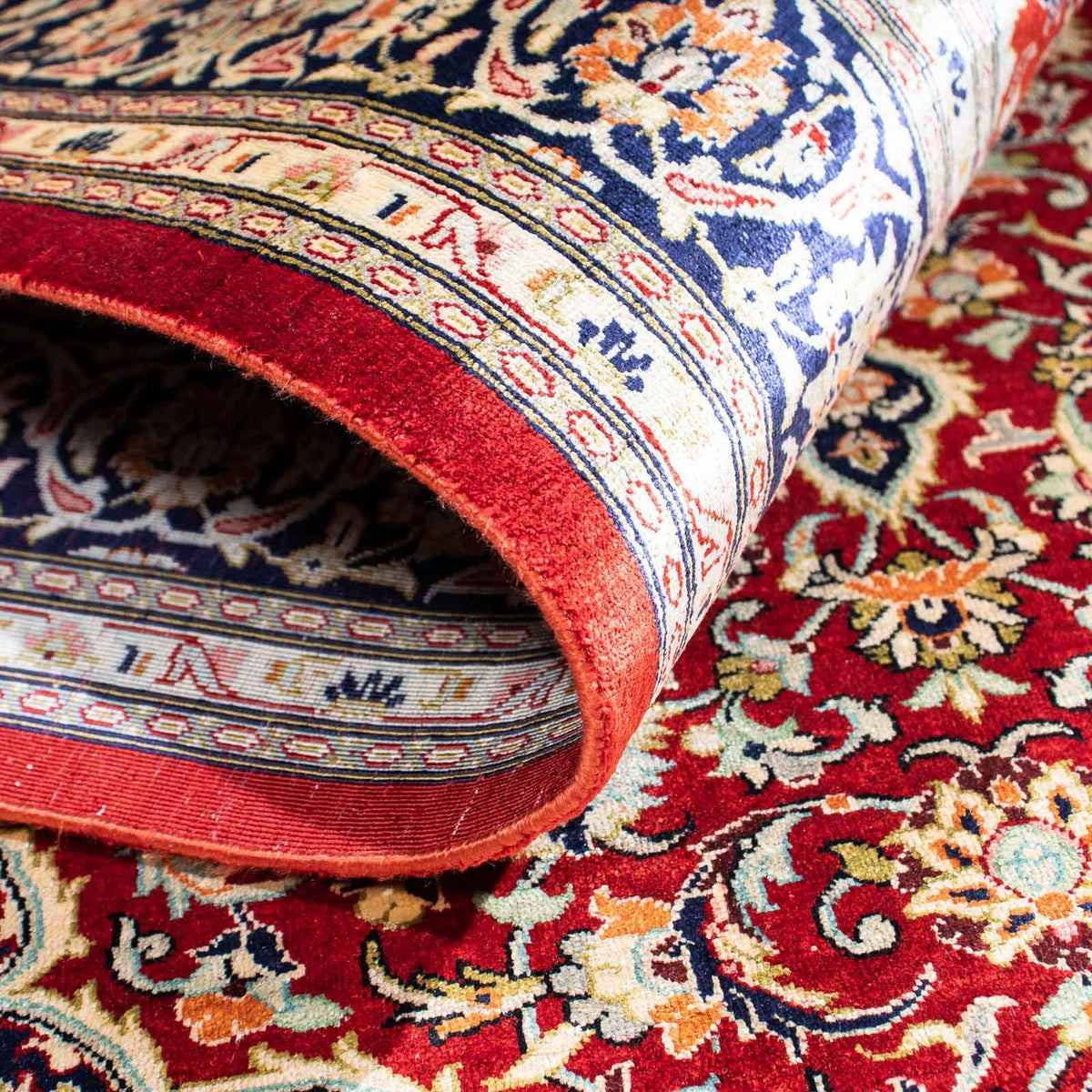 Persisk matta - Ghom - 150 x 100 cm - mörkröd