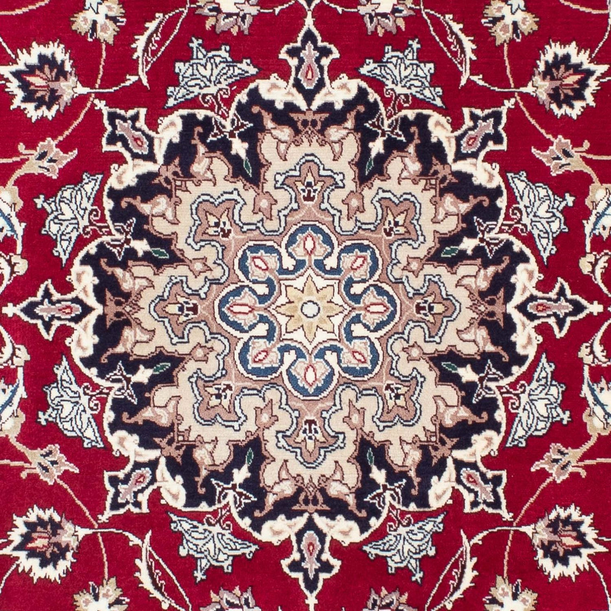 Persisk matta - Tabriz - Royal - 204 x 151 cm - mörkröd