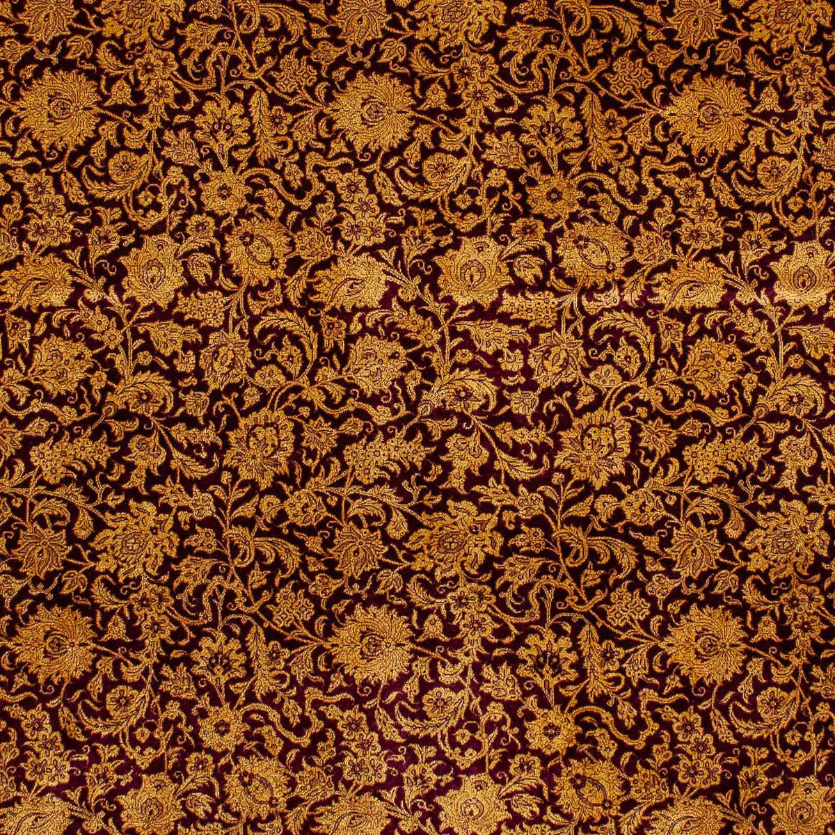 Silk Carpet - Ghom Silk - Premium - 216 x 132 cm - mörkblå
