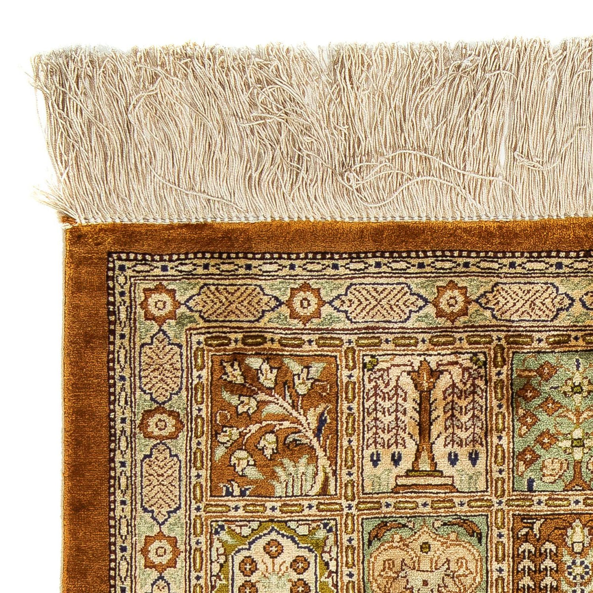 Persisk matta - Ghom - 79 x 57 cm - brun