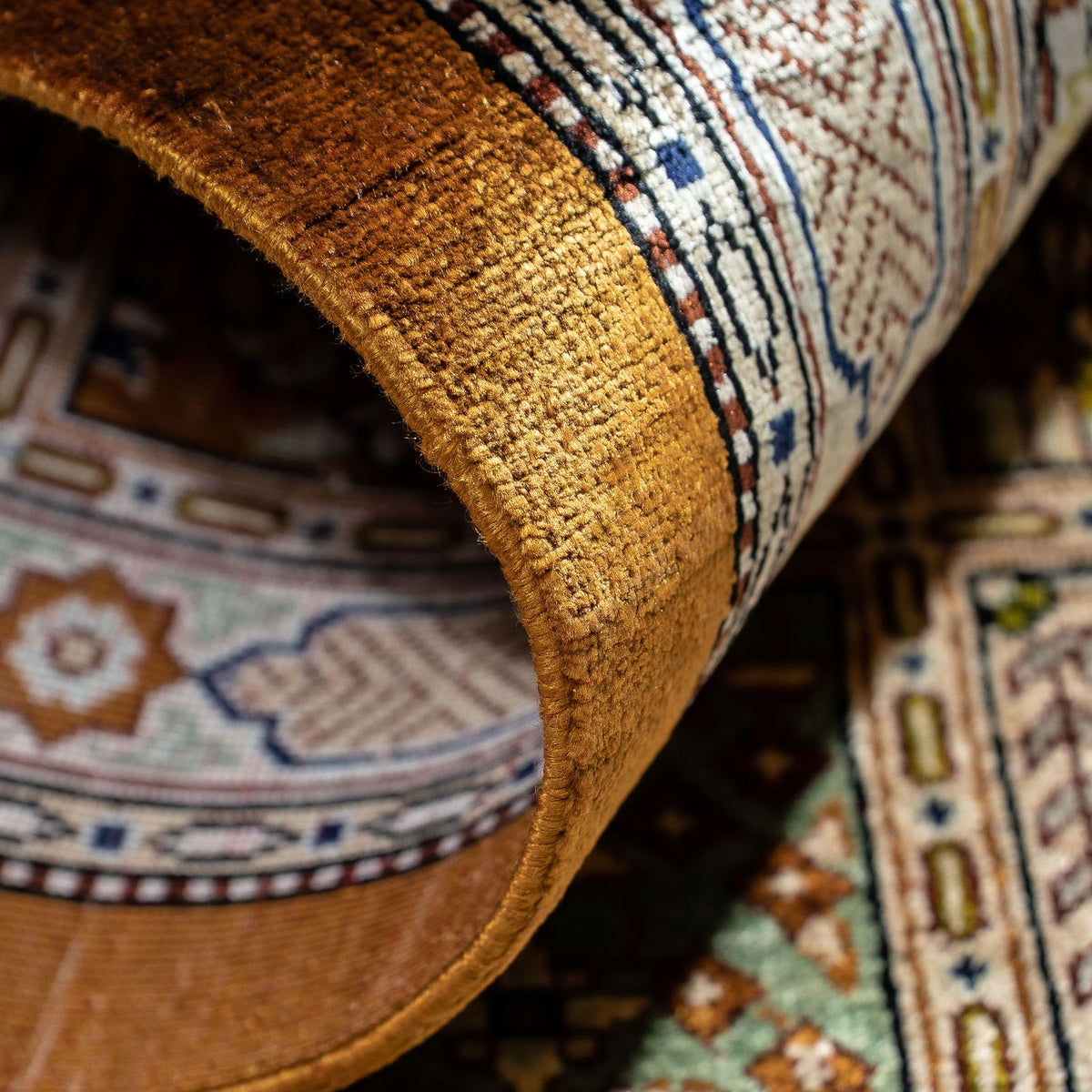 Persisk matta - Ghom - 79 x 57 cm - brun