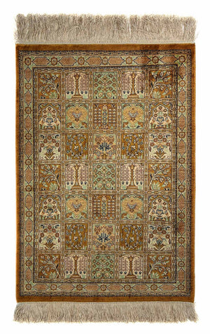 Persisk matta - Ghom - 72 x 52 cm - flerfärgad