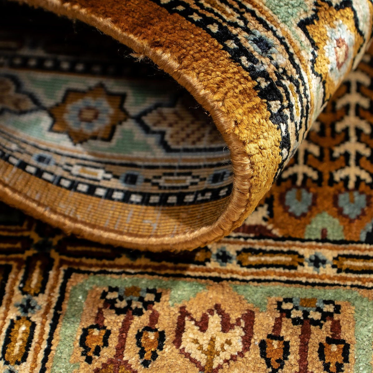 Persisk matta - Ghom - 72 x 52 cm - flerfärgad