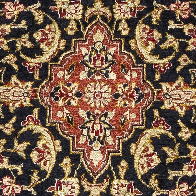 Silk Carpet - Ghom Silk - Premium - 42 x 28 cm - mörkblå