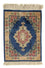 Silk Carpet - Ghom Silk - Premium - 39 x 28 cm - mörkblå