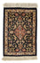 Silk Carpet - Ghom Silk - Premium - 41 x 28 cm - mörkblå