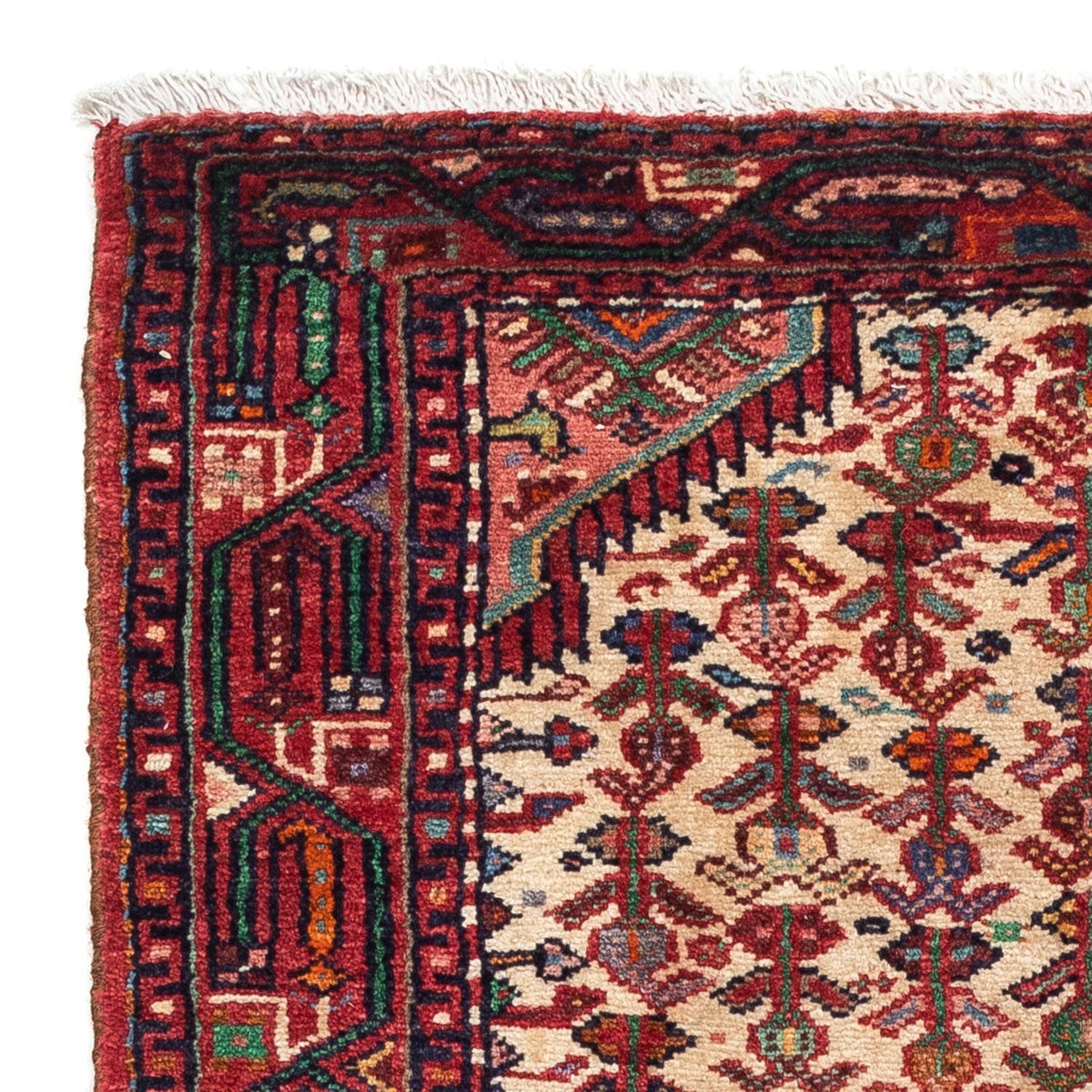 Persisk matta - Nomadic - 125 x 80 cm - mörkröd