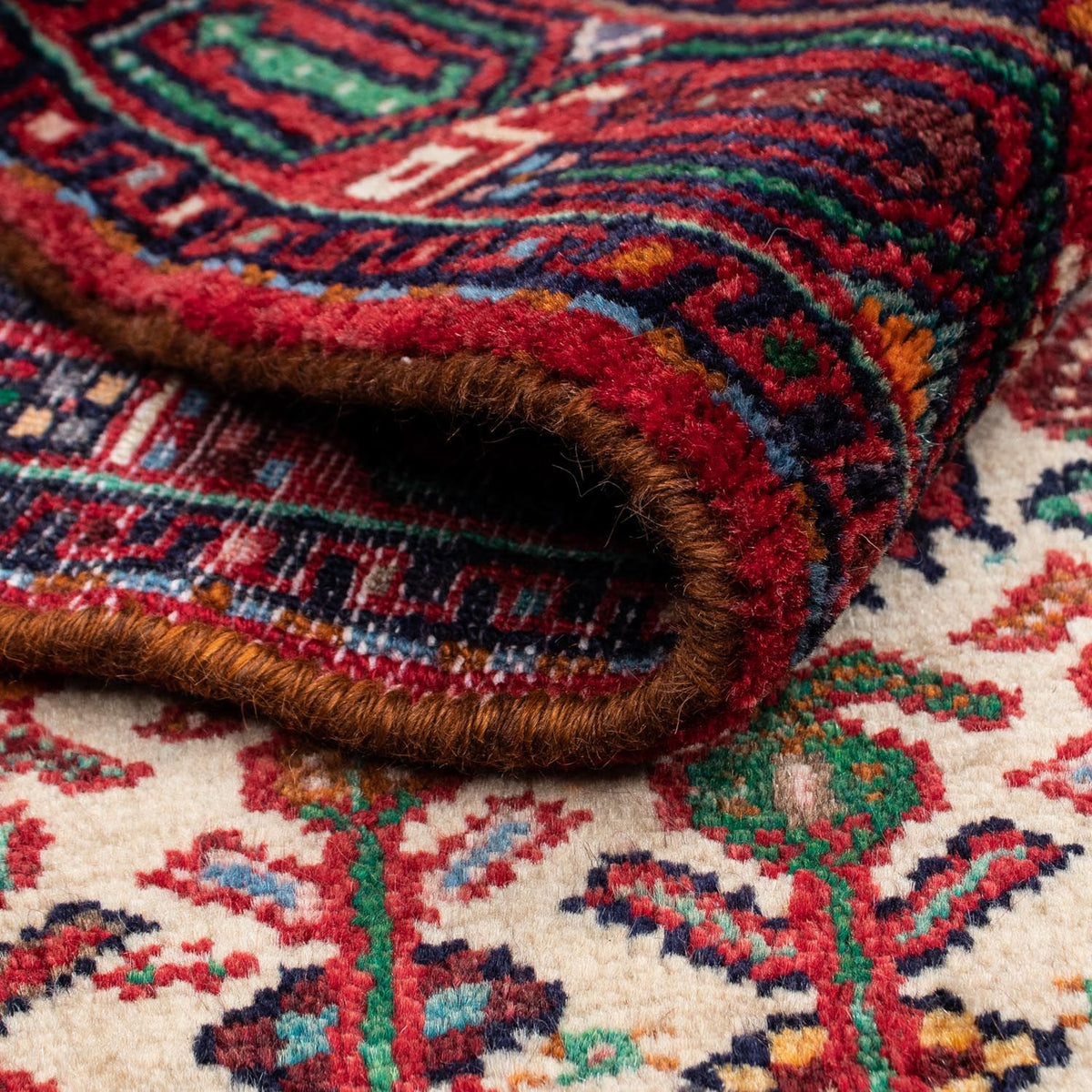 Persisk matta - Nomadic - 125 x 80 cm - mörkröd