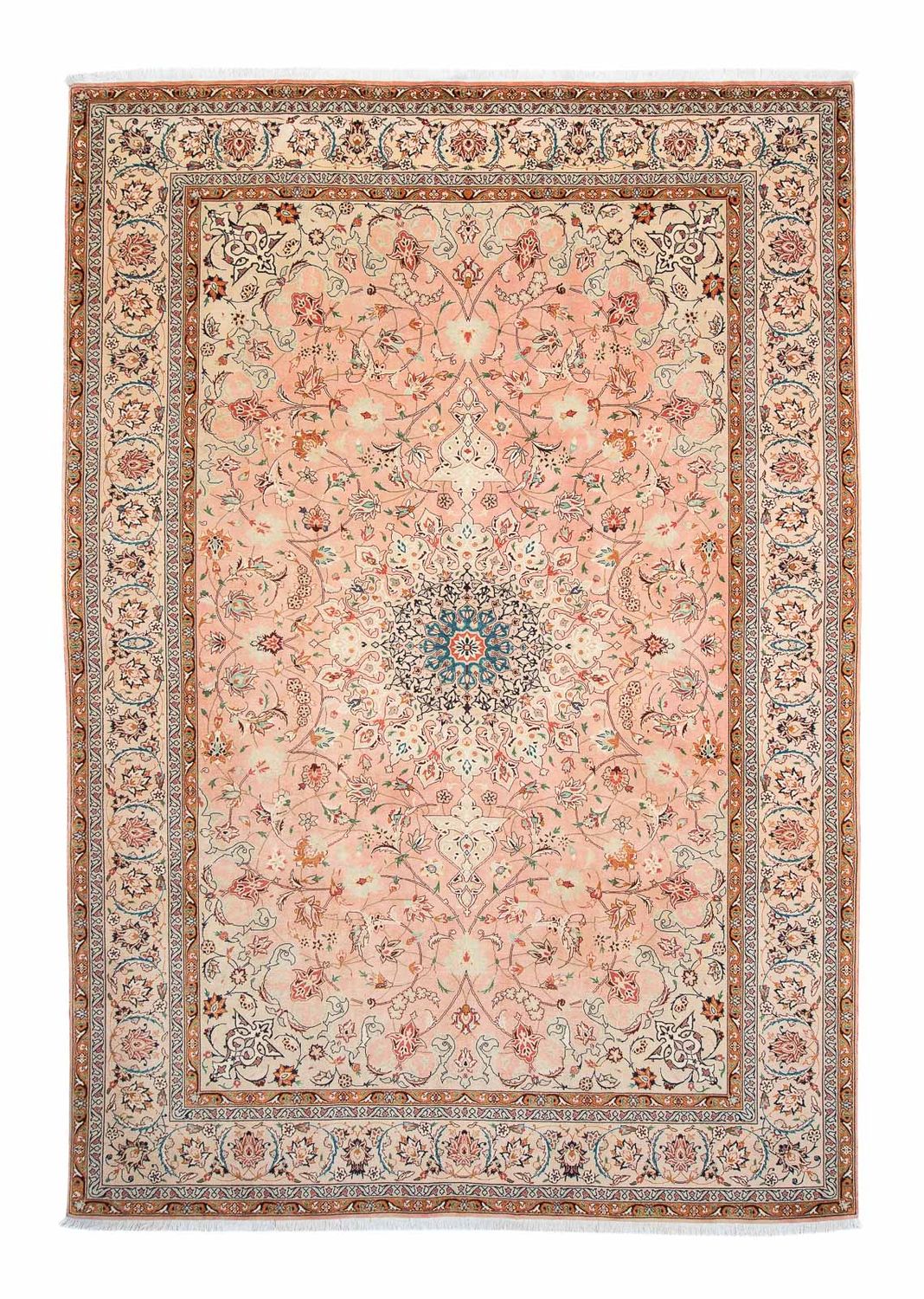 Persisk matta - Tabriz - Royal - 300 x 203 cm - rosa
