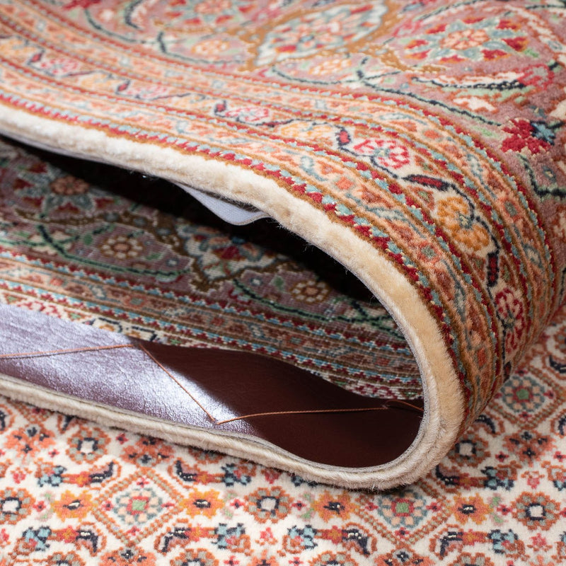 Persisk matta - Tabriz - 198 x 149 cm - ljusbrun