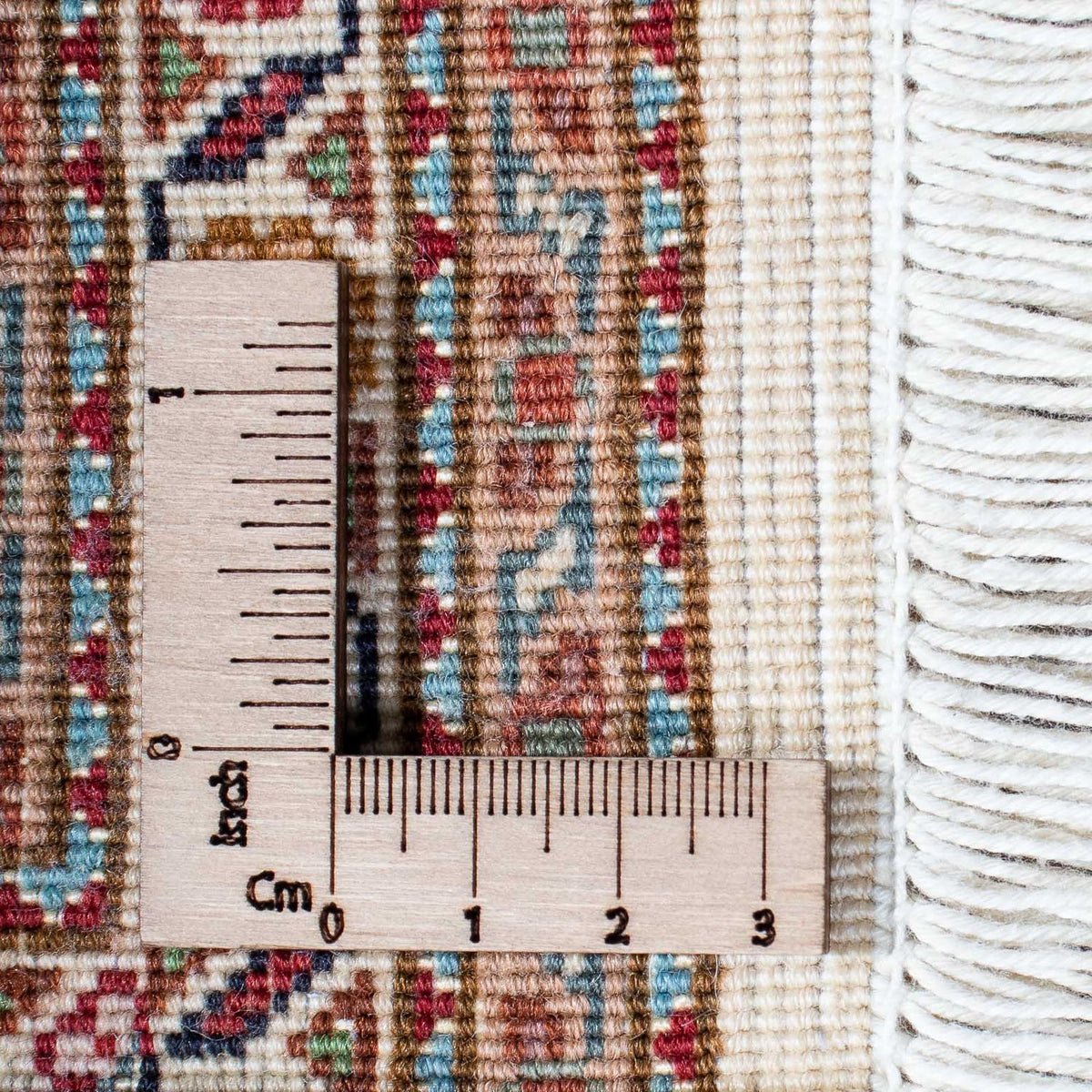 Persisk matta - Tabriz - 198 x 149 cm - ljusbrun