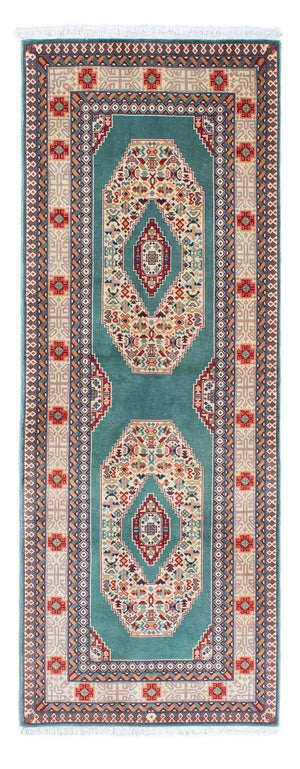 Runner Persisk matta - Tabriz - Royal - 187 x 70 cm - turkos