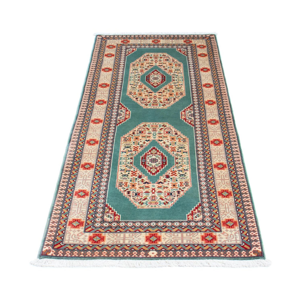 Runner Persisk matta - Tabriz - Royal - 187 x 70 cm - turkos