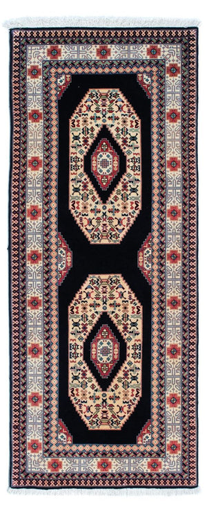 Runner Persisk matta - Tabriz - Royal - 188 x 74 cm - mörkblå