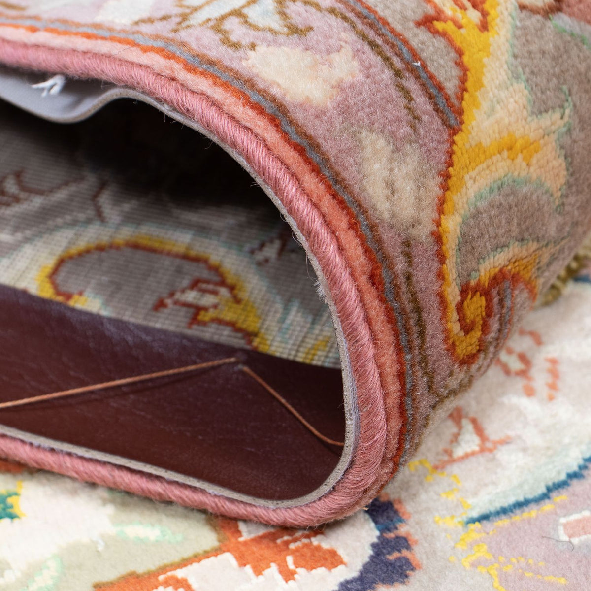 Runner Persisk matta - Tabriz - Royal - 389 x 93 cm - ljusröd