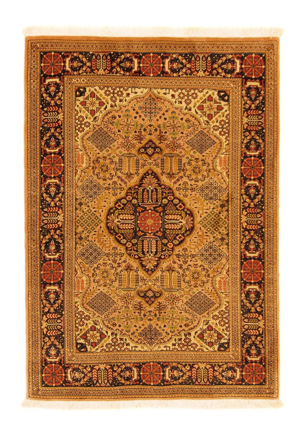 Persisk matta - Tabriz - Royal - 142 x 98 cm - guld