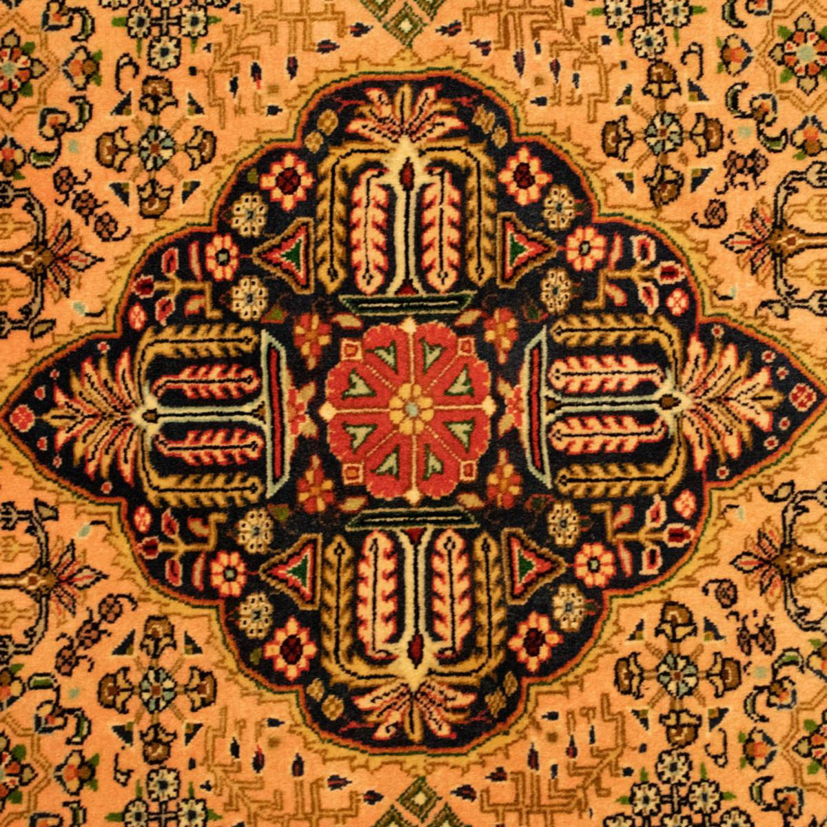 Persisk matta - Tabriz - Royal - 142 x 98 cm - guld