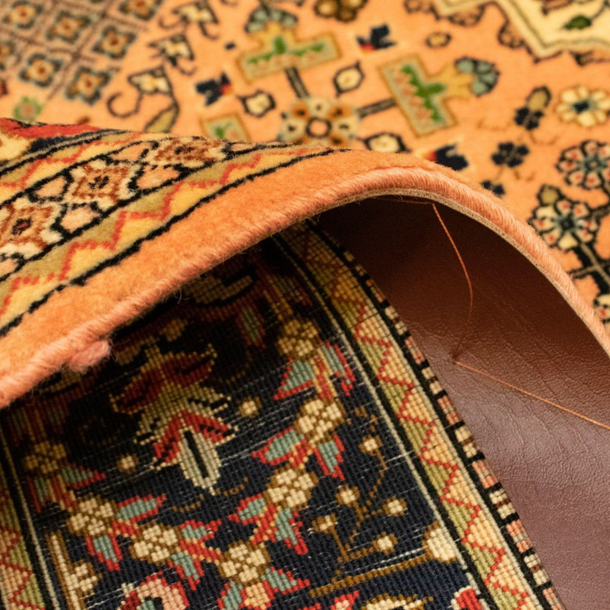 Persisk matta - Tabriz - Royal - 142 x 98 cm - guld