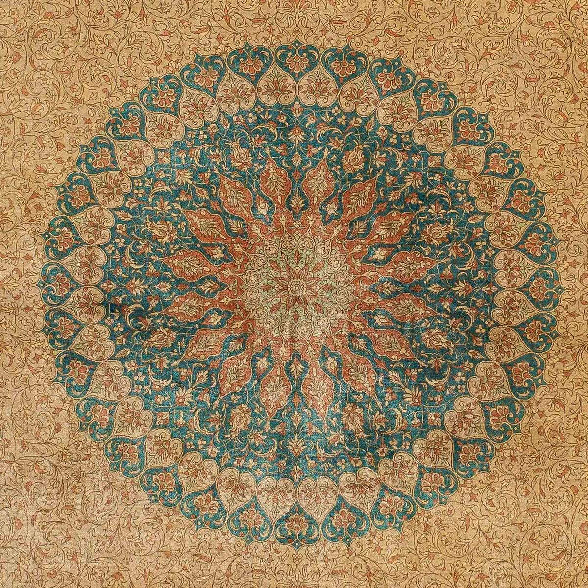 Silk Carpet - Ghom Silk - Premium - 188 x 130 cm - beige