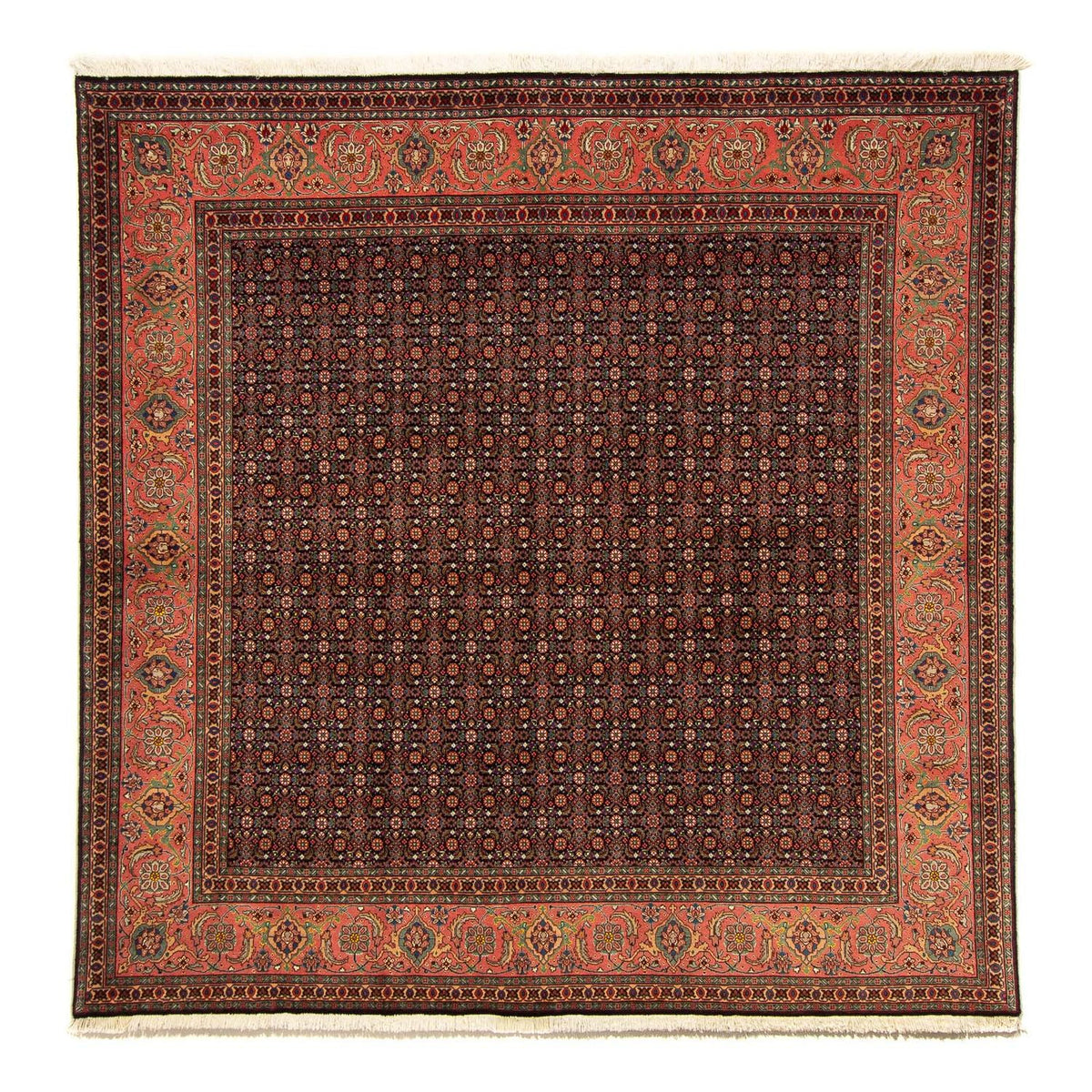 Persisk matta - Tabriz kvadrat  - 200 x 195 cm - mörkblå