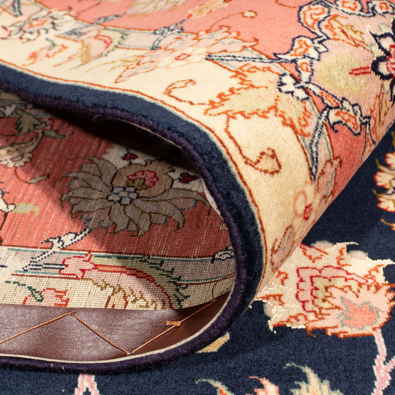 Persisk matta - Tabriz - Royal kvadrat  - 202 x 202 cm - mörkblå