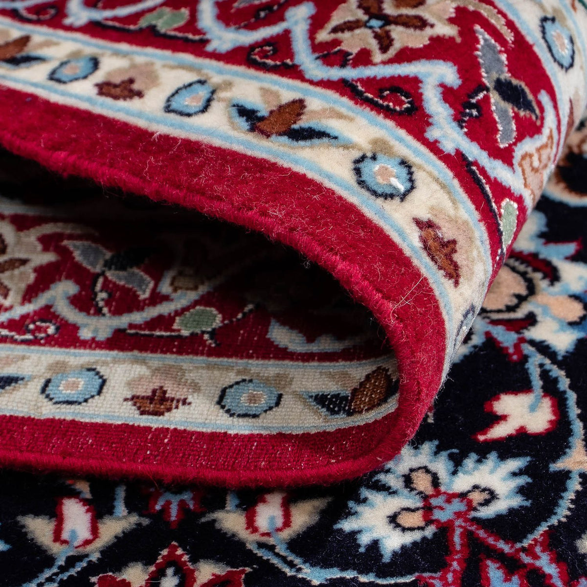 Persisk matta - Isfahan - Premium - 104 x 72 cm - mörkröd