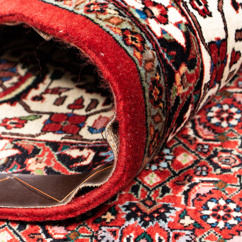 Persisk matta - Bijar - 398 x 299 cm - mörkröd