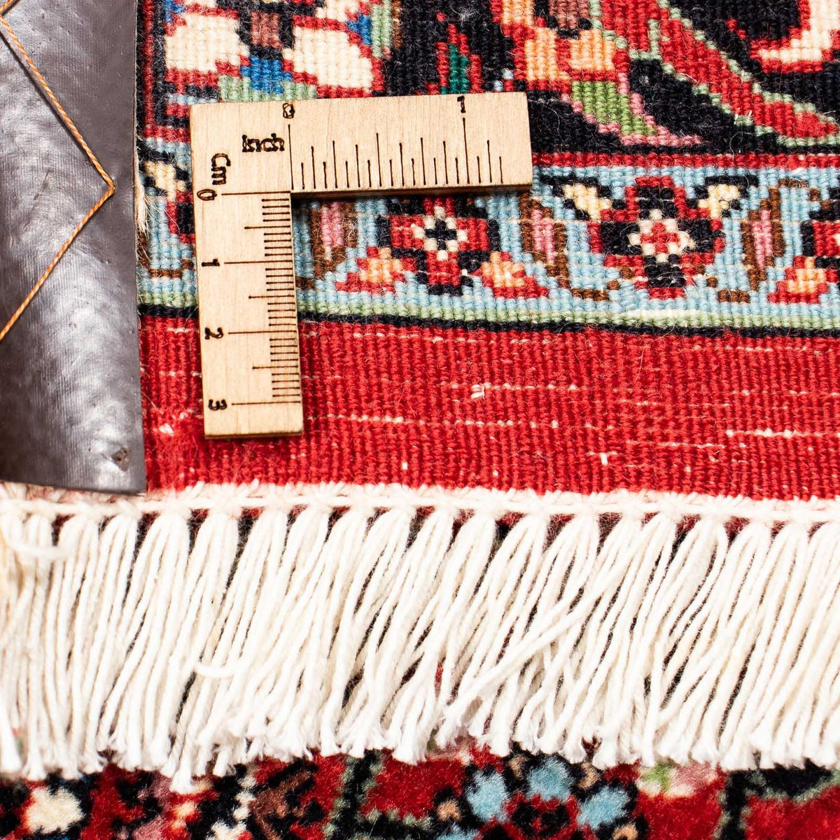 Persisk matta - Bijar - 398 x 299 cm - mörkröd