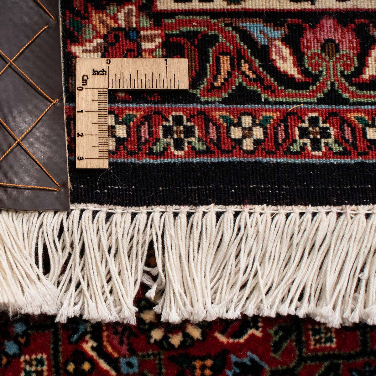 Persisk matta - Bijar - 263 x 204 cm - mörkröd