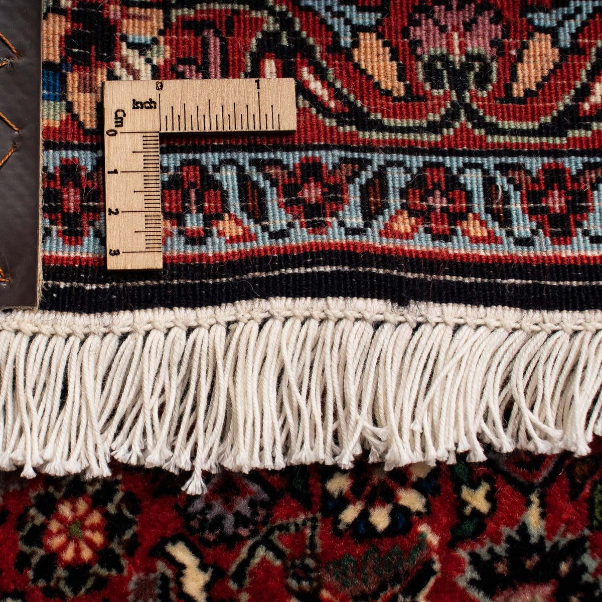 Persisk matta - Bijar - 249 x 200 cm - mörkröd